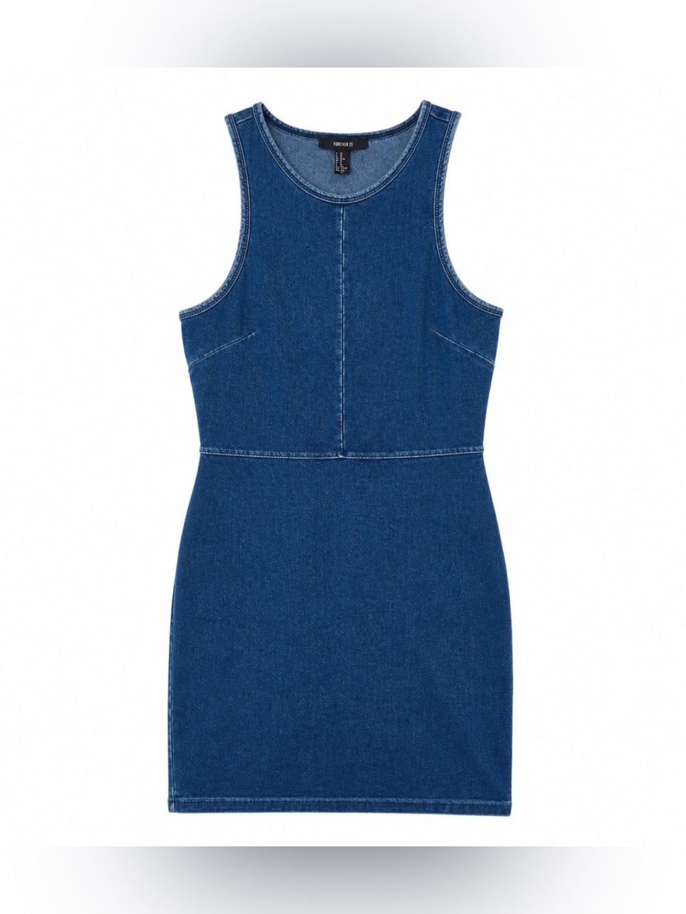 Dress Blue Denim Mini Bodycon, Small